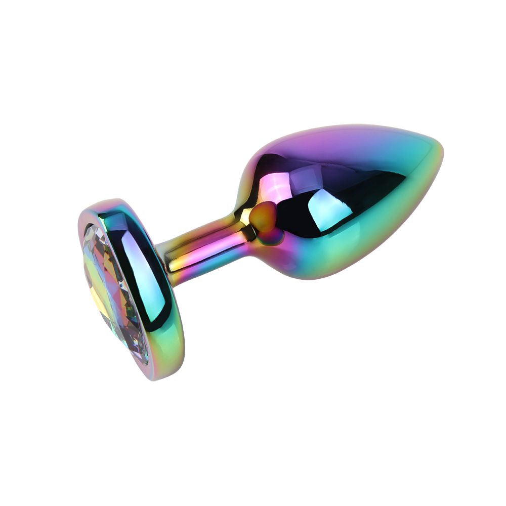 plug anale rainbow heart gem s chisa lato destro