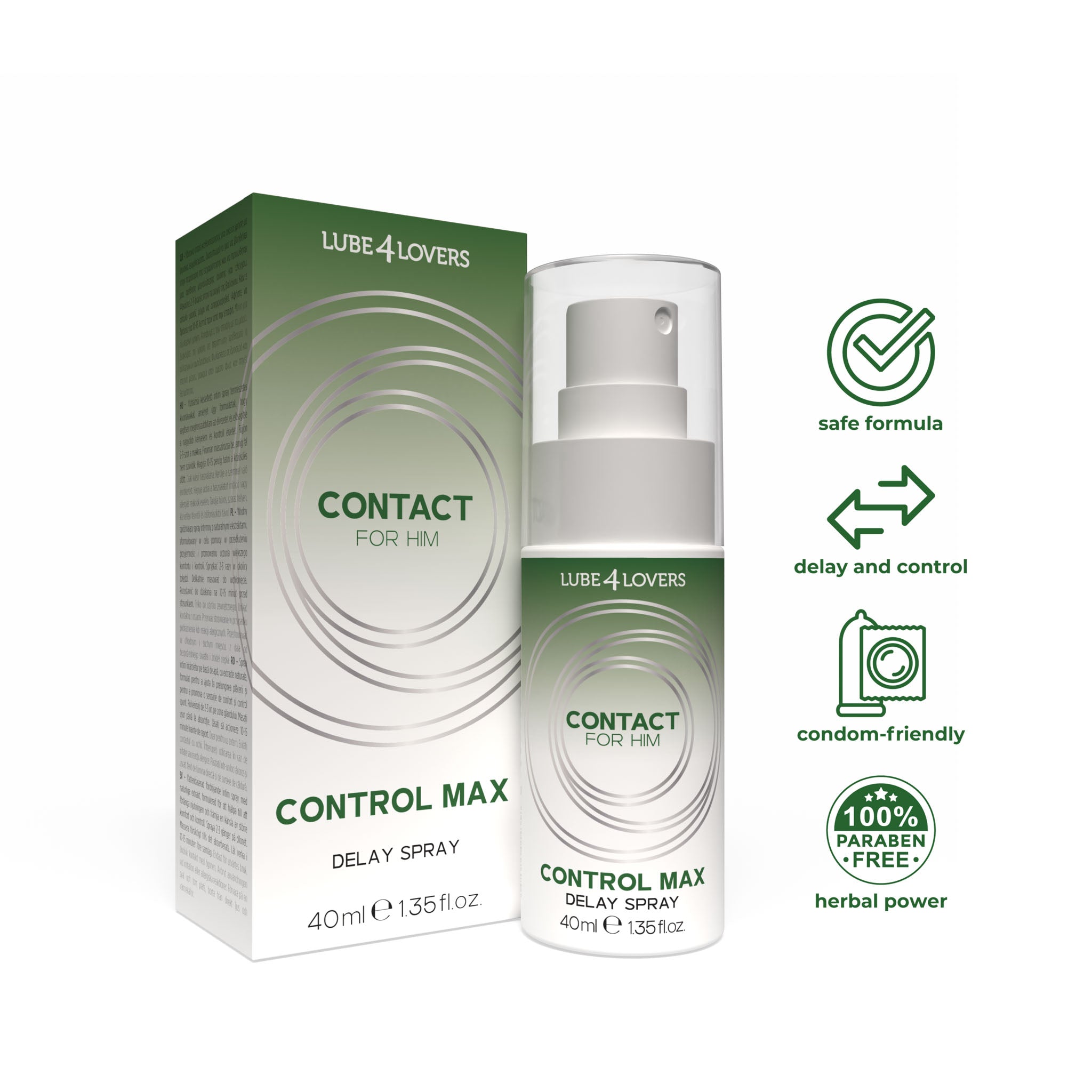 spray ritardante uomo control max 40ml lube4lovers