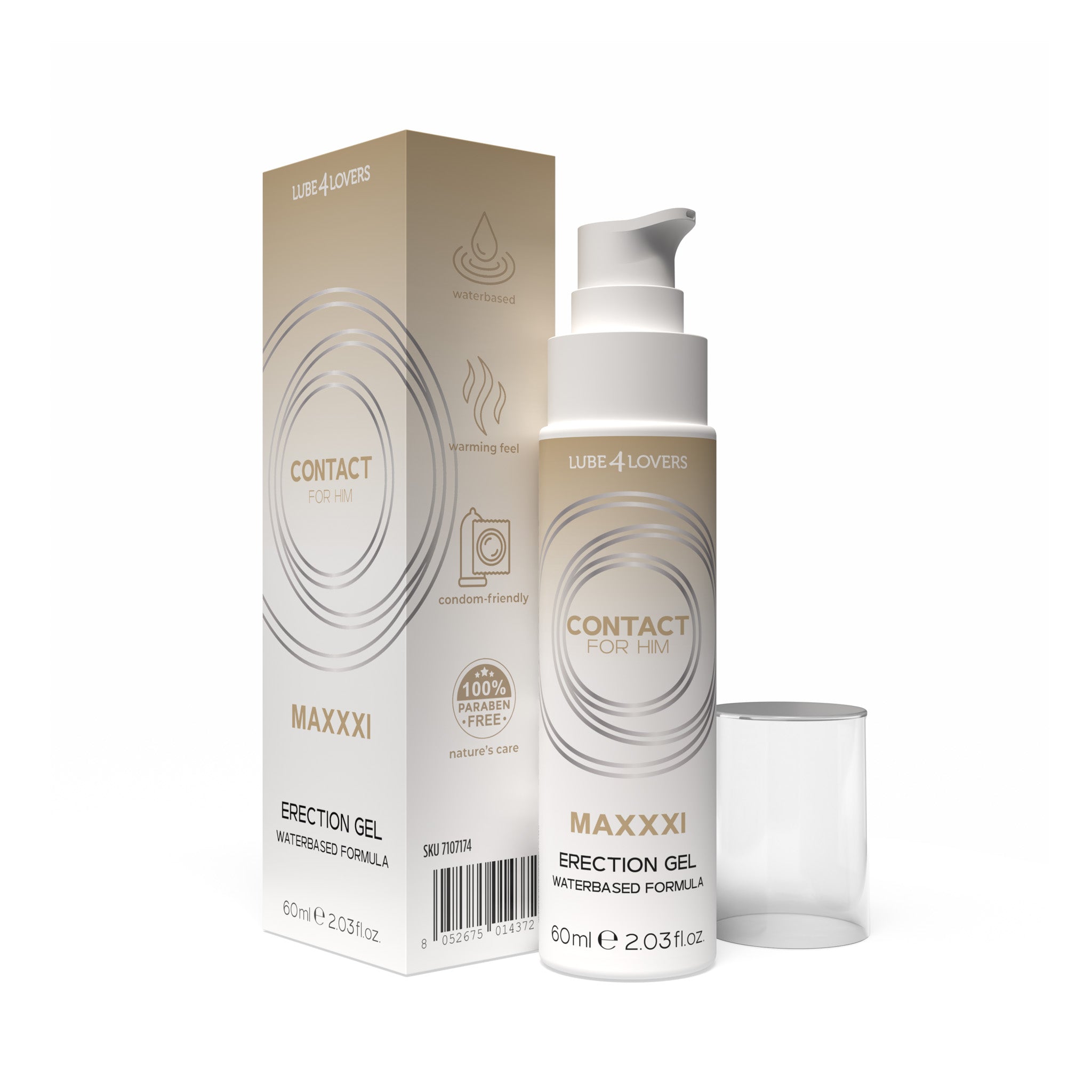 gel stimolante uomo erection maxxxi 60ml lube4lovers