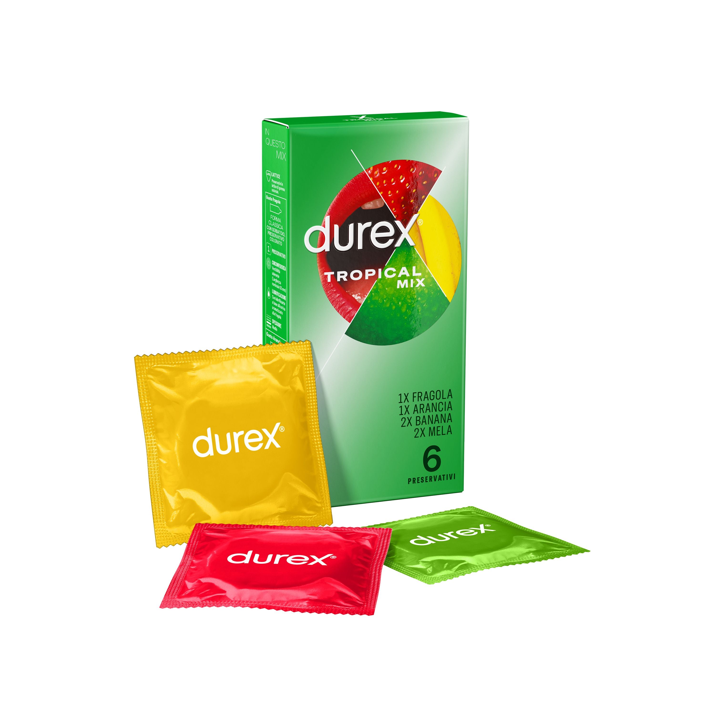 preservativi durex tropical mix 6pz