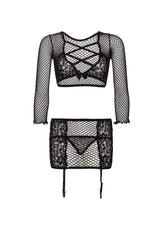Completino Sexy Crop Top and Garter Skirt