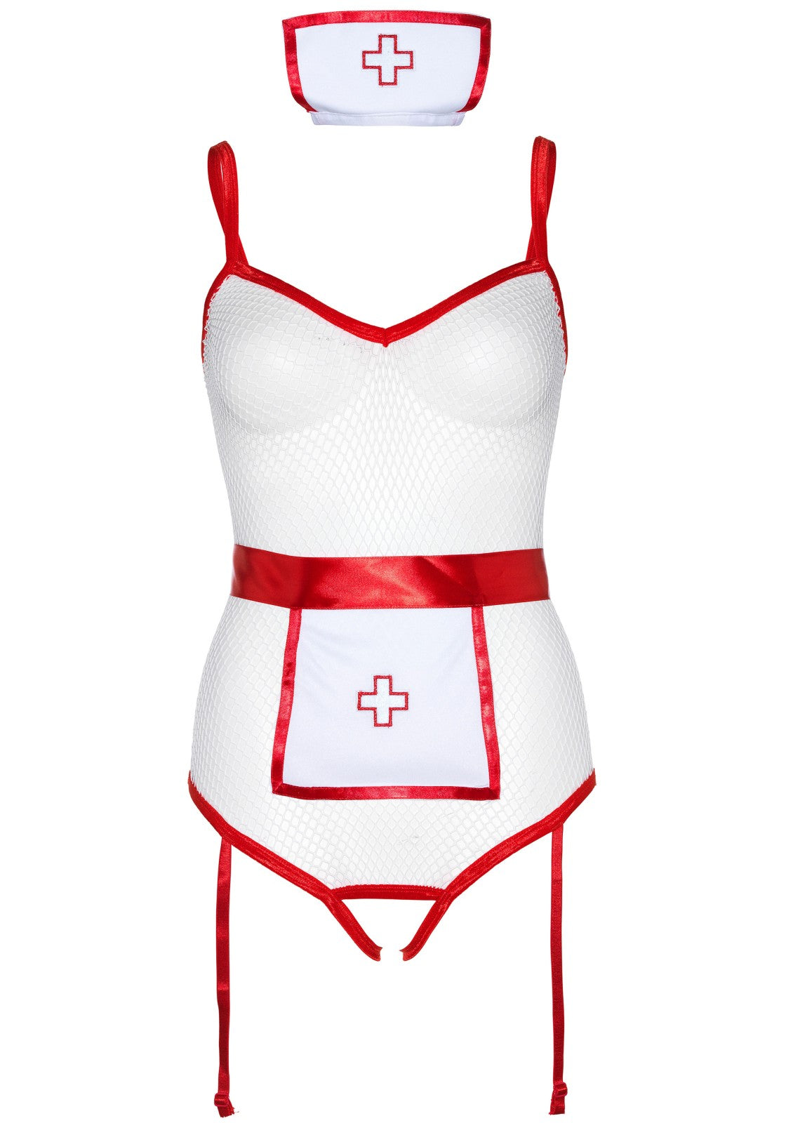 costume infermiera sexy bianco taglia unica leg avenue