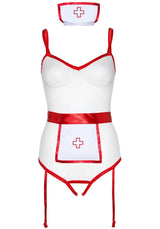 costume infermiera sexy bianco taglia unica leg avenue