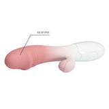 vibratore rabbit snappy rosa bianco pretty love