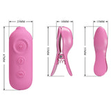 pinzette per capezzoli romantic wave ii rosa  pretty love
