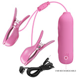 pinzette per capezzoli romantic wave ii rosa  pretty love