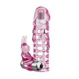 guaina e prolunga pene ultimate love sleeve cobra fucsia trasparente baile