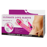 guaina e prolunga pene ultimate love sleeve cobra fucsia trasparente baile