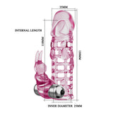 guaina fallica ultimate love sleeve viper fucsia trasparente baile