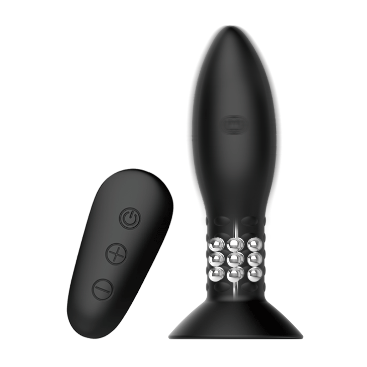 vibratore anale rotation beads eclipse nero mr play