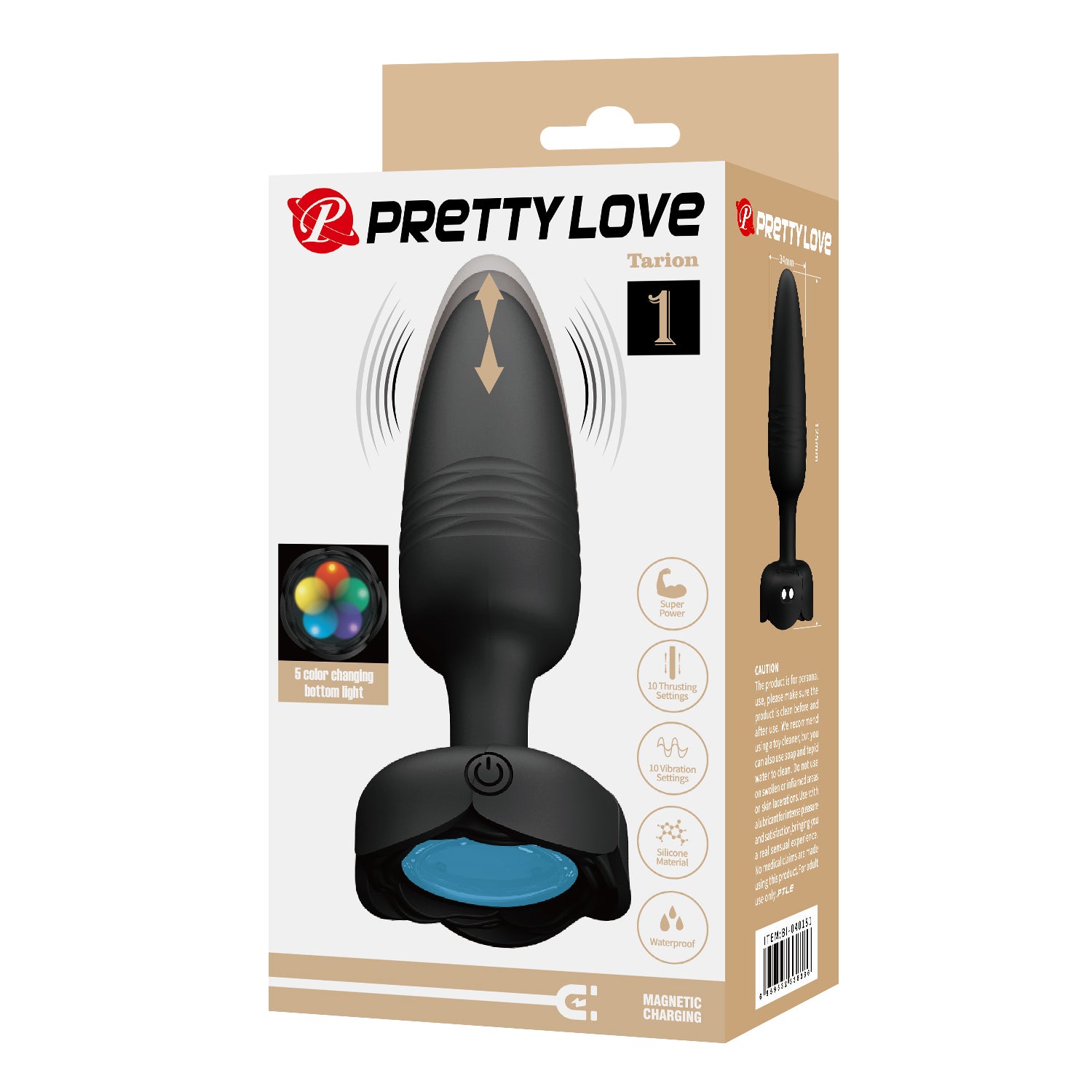 vibratore anale tarion nero pretty love