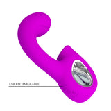 vibratore doppia stimolazione sibel fucsia pretty love