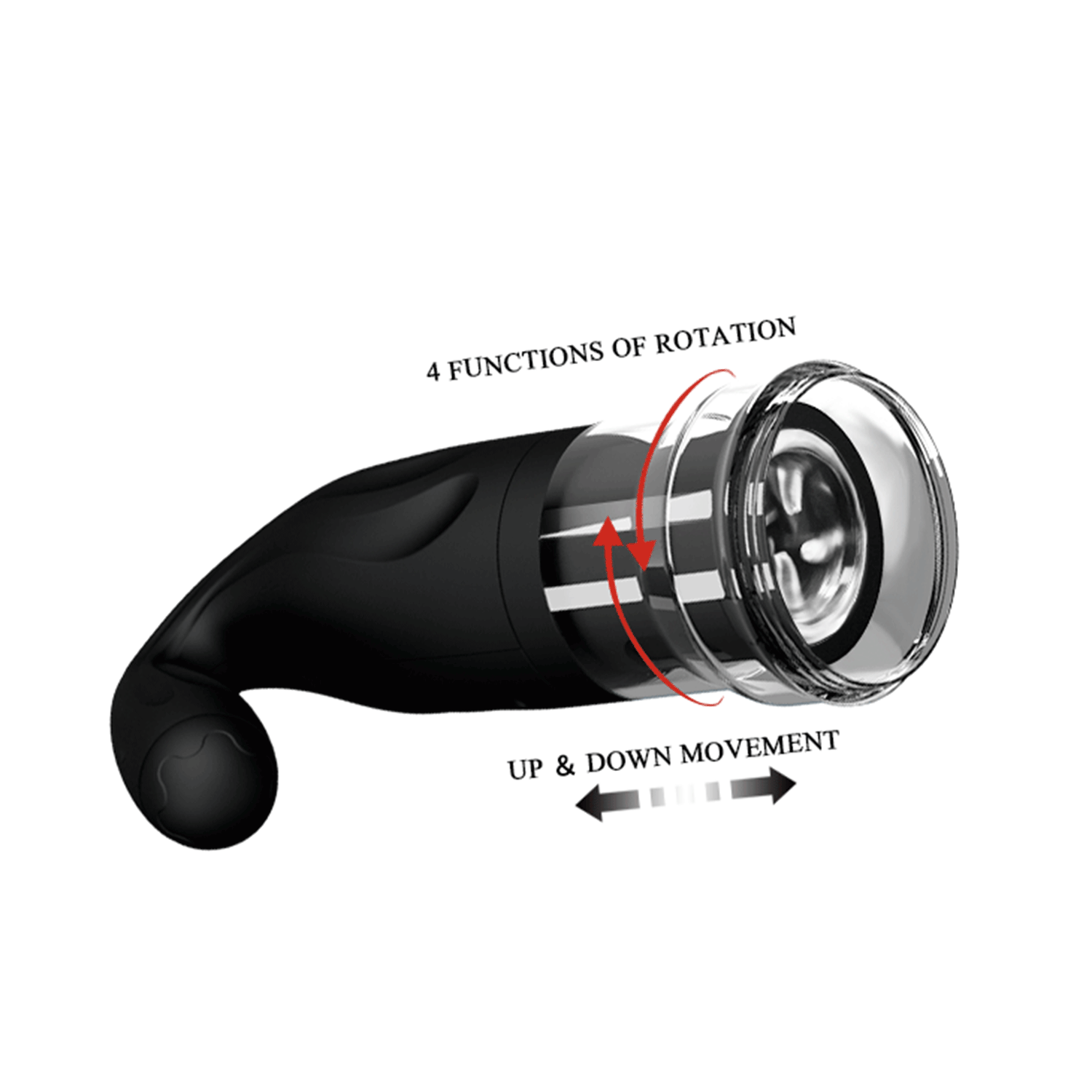 masturbatore automatico breton nero pretty love