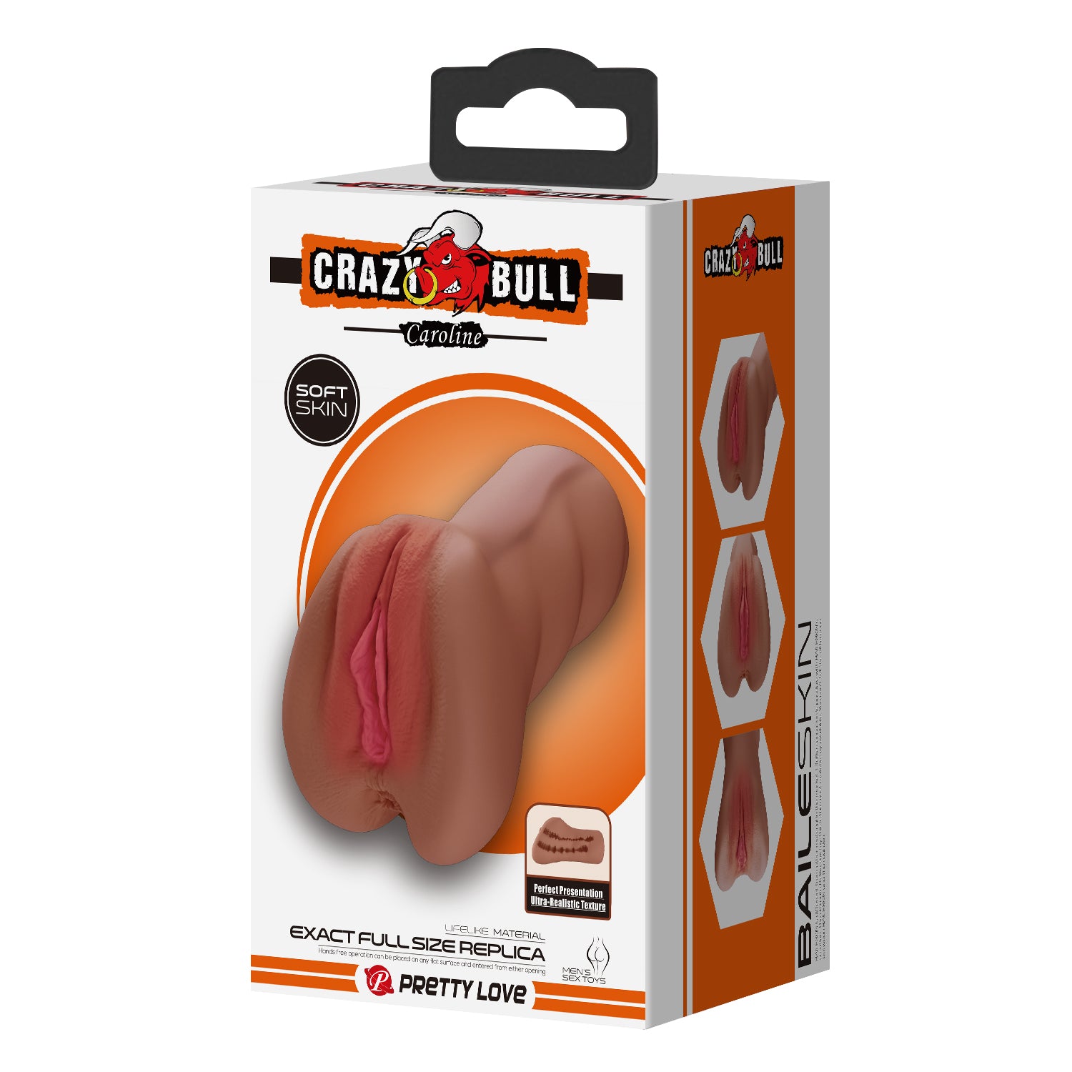 vagina artificiale caroline marrone chiaro crazy bull