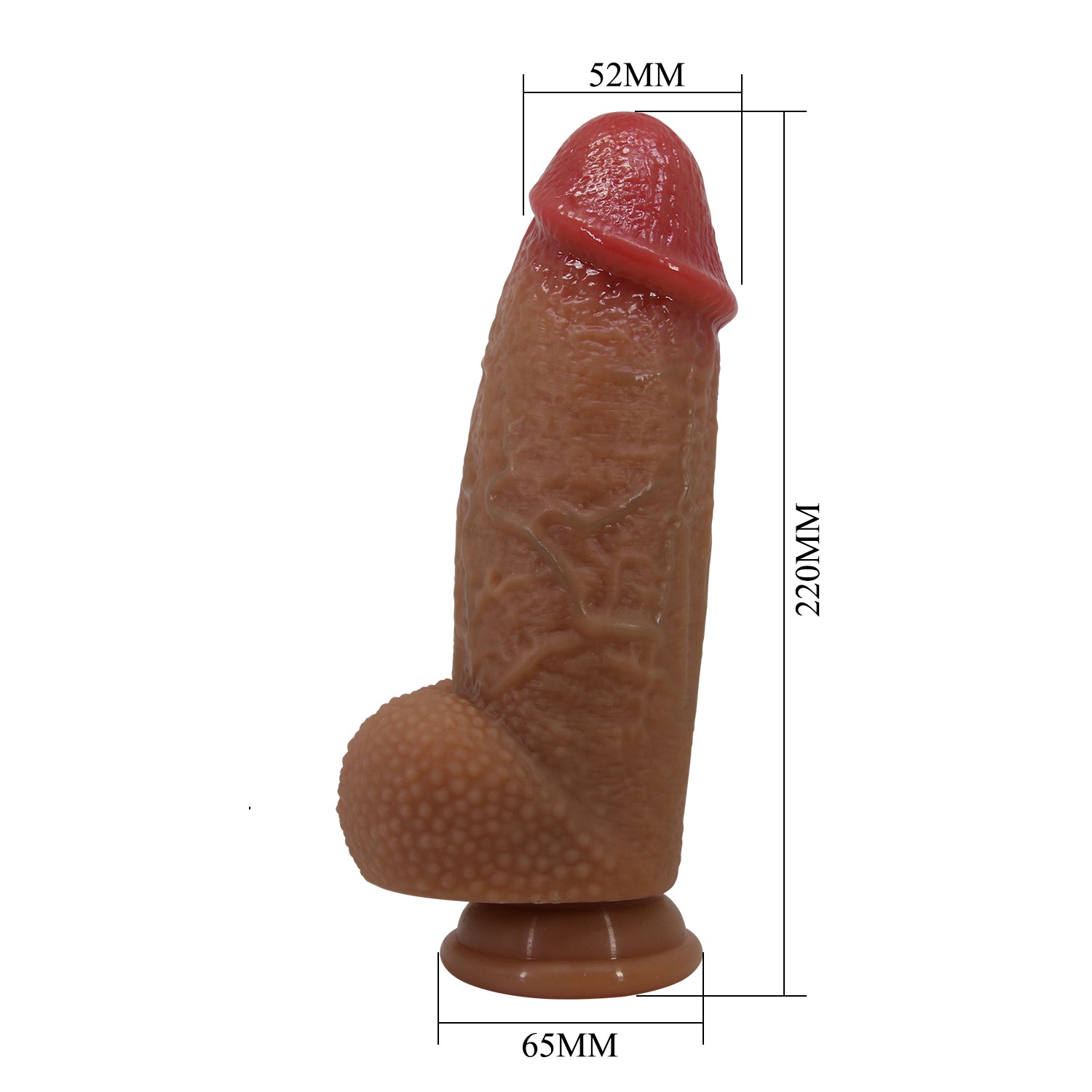 dildo realistico achille marrone chiaro baile