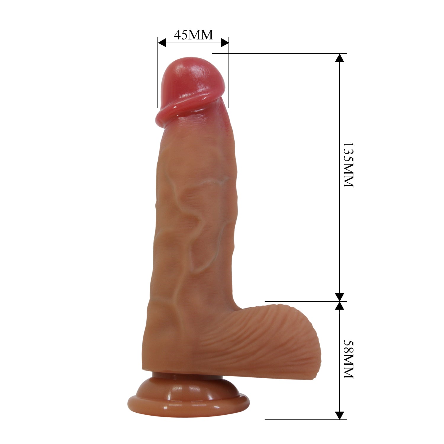 dildo realistico duvall marrone chiaro baile