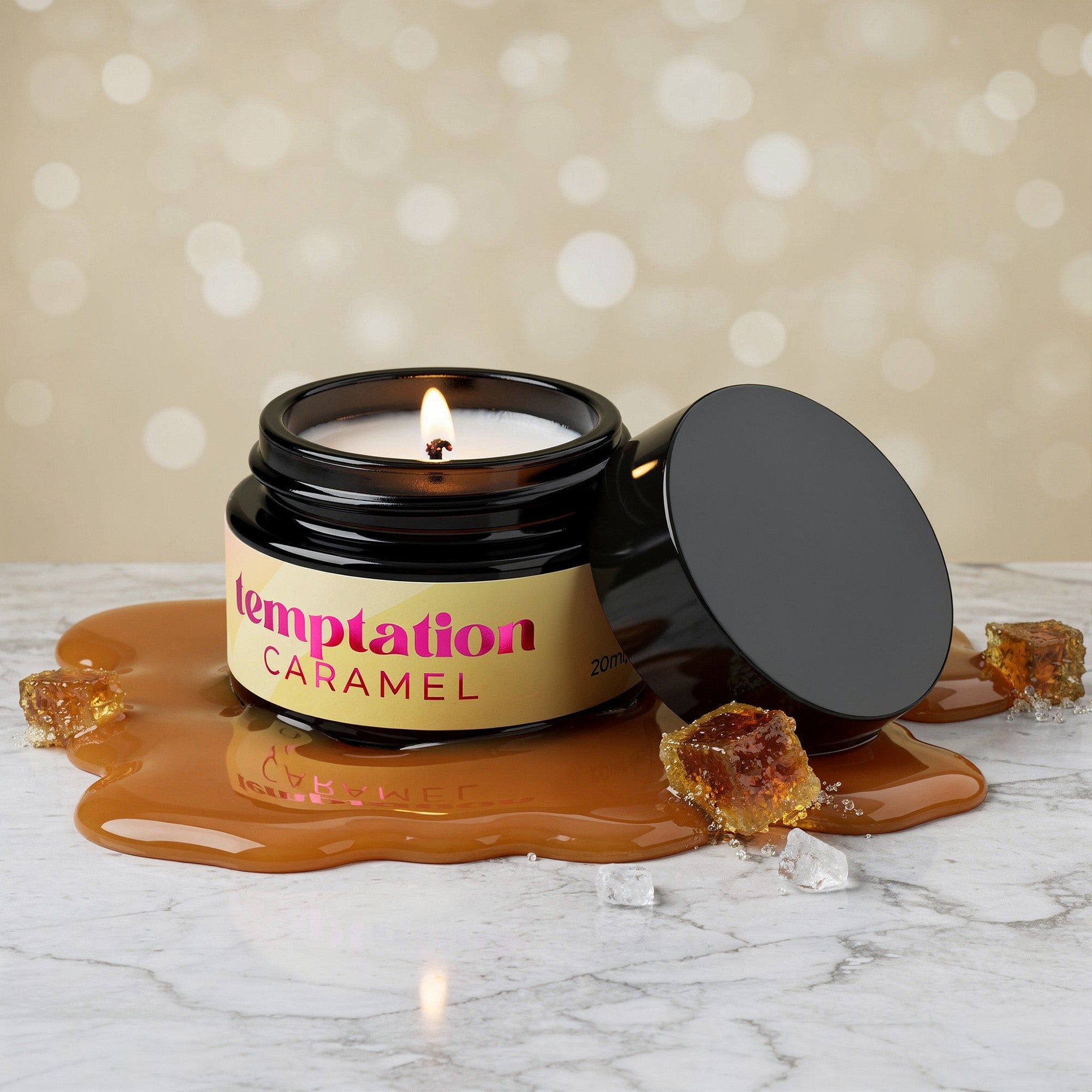 candela da massaggio temptation caramel crushious