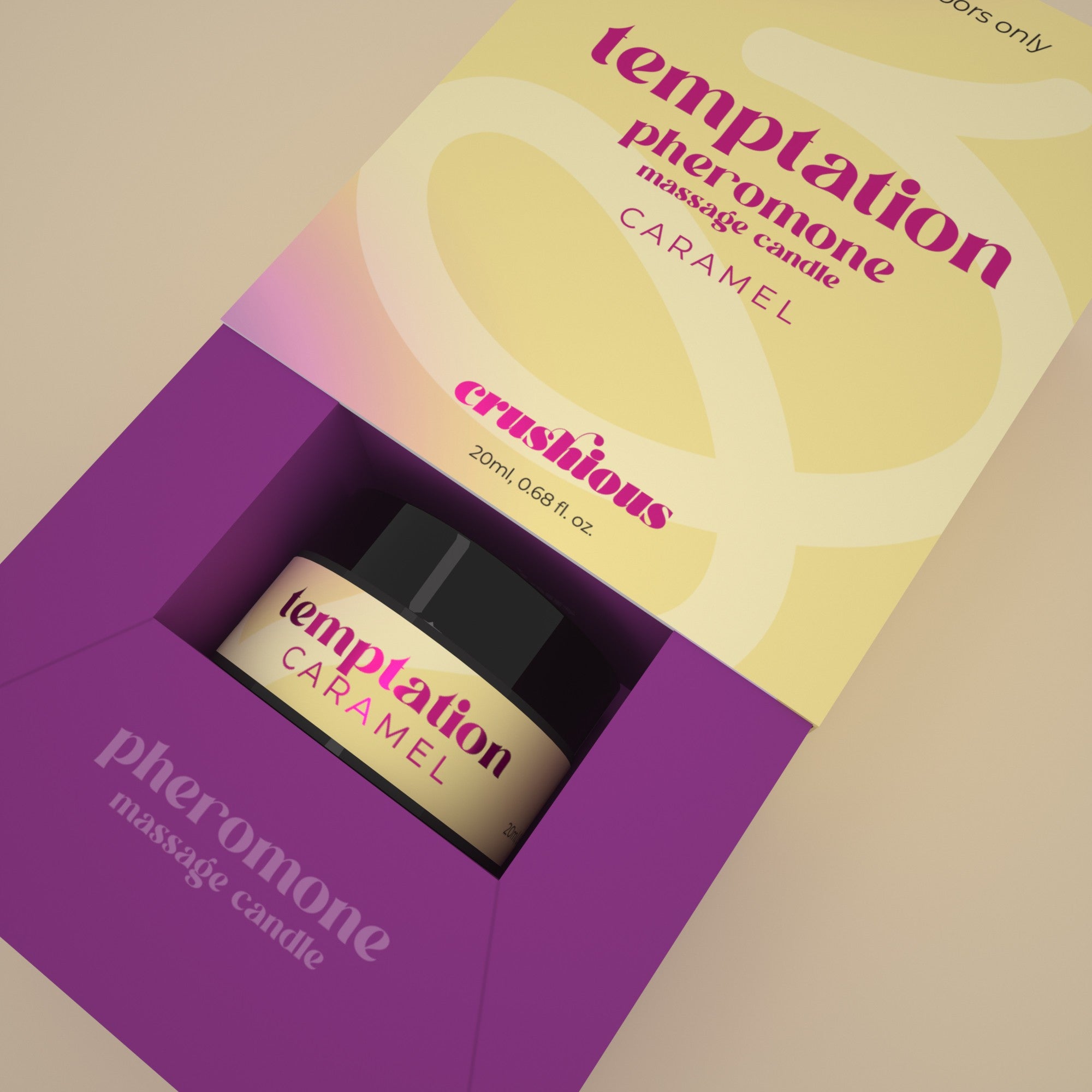 candela da massaggio temptation caramel crushious