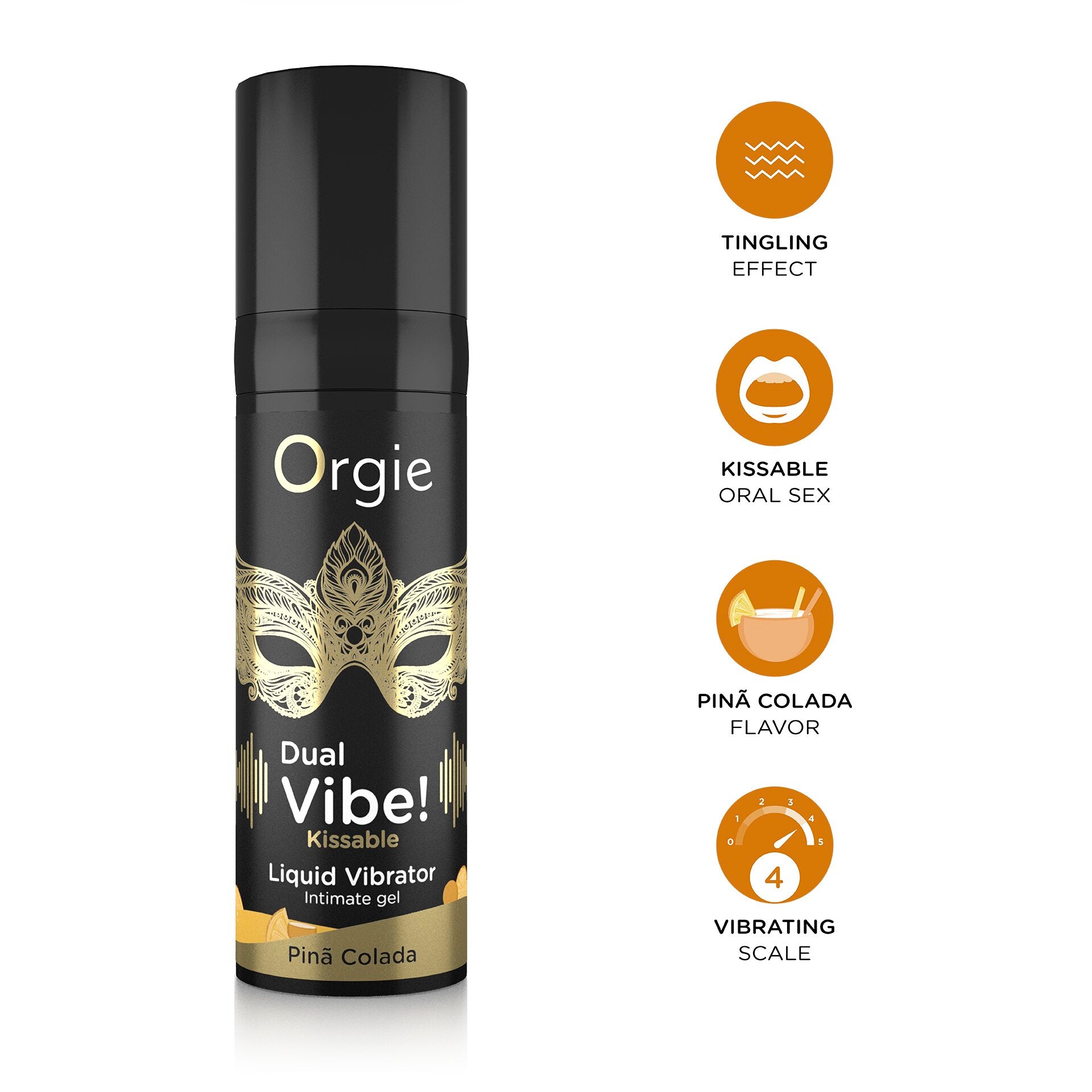 vibratore liquido dual vibe pina colada 15ml orgie