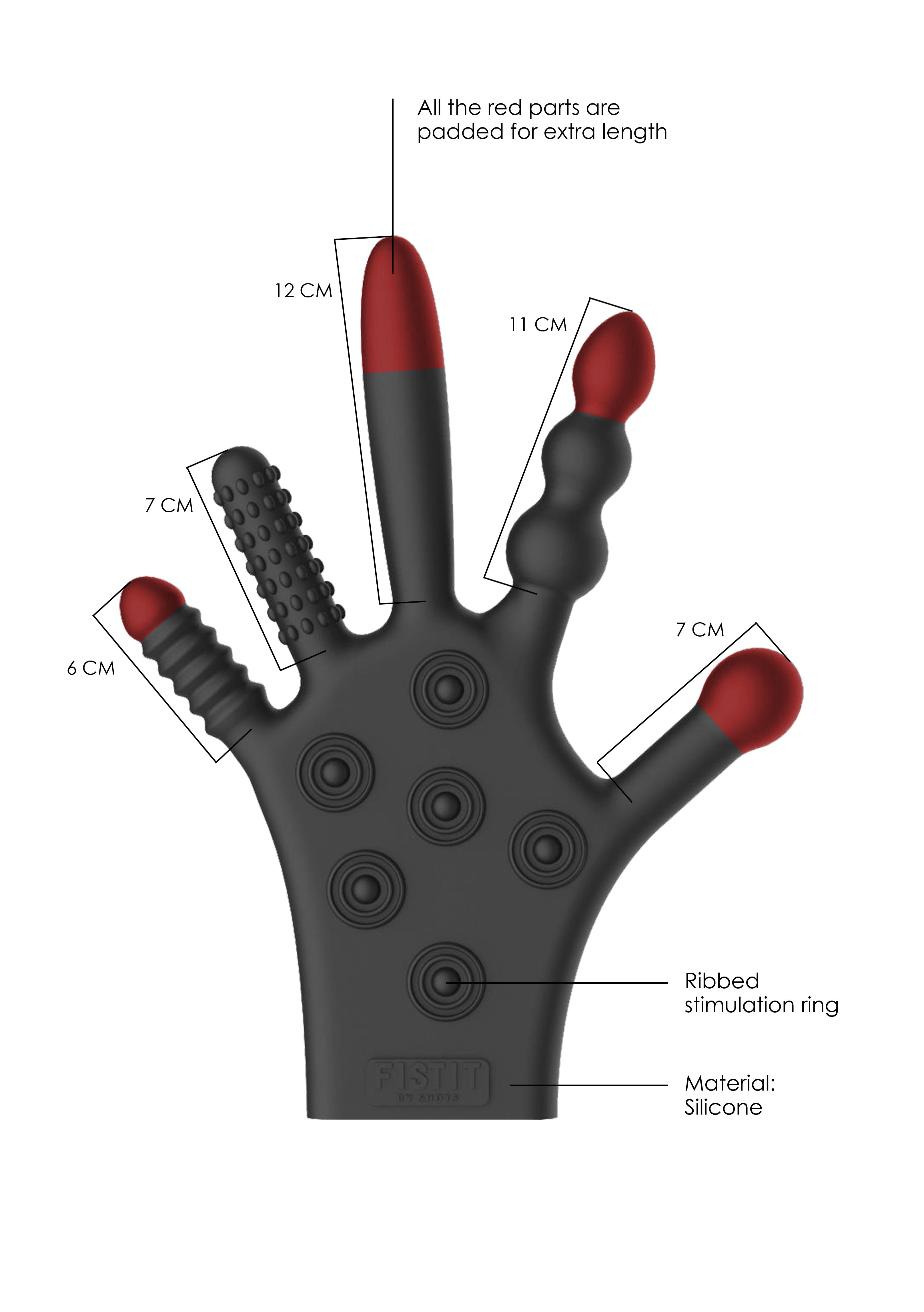 guanto stimolante fist it nero