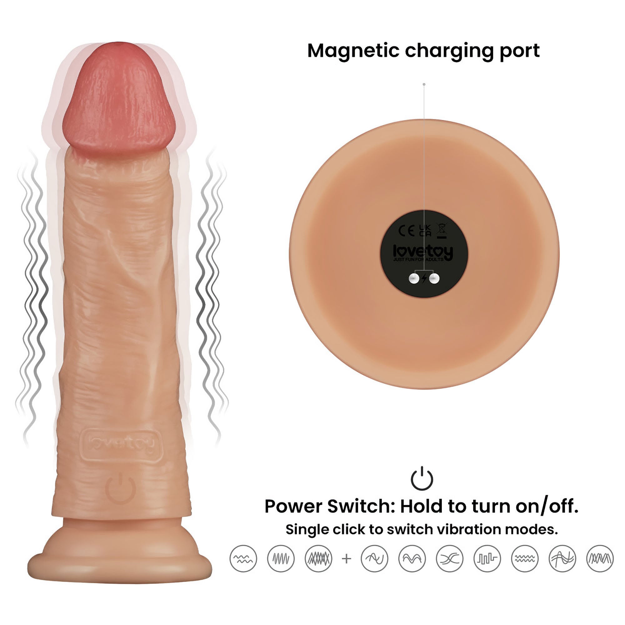 vibratore realistico temptation lovetoy