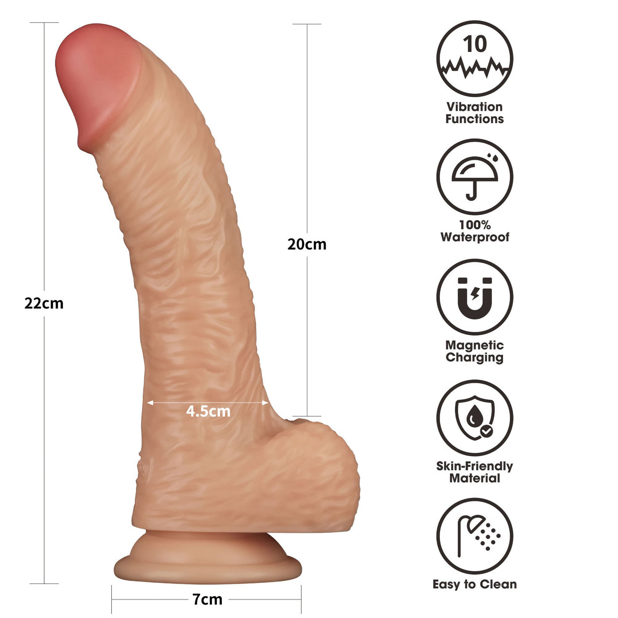 vibratore realistico real delight lovetoy