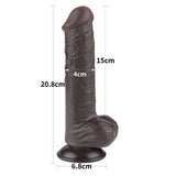 dildo realistico mocha marrone lovetoy misure