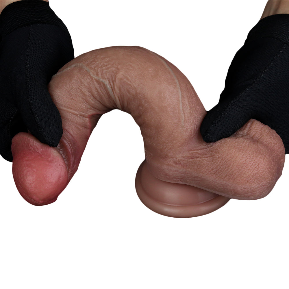 dildo realistico satin lovetoy con mano