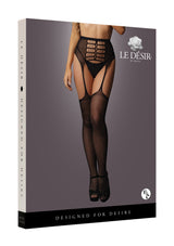 calze sexy high waist nero