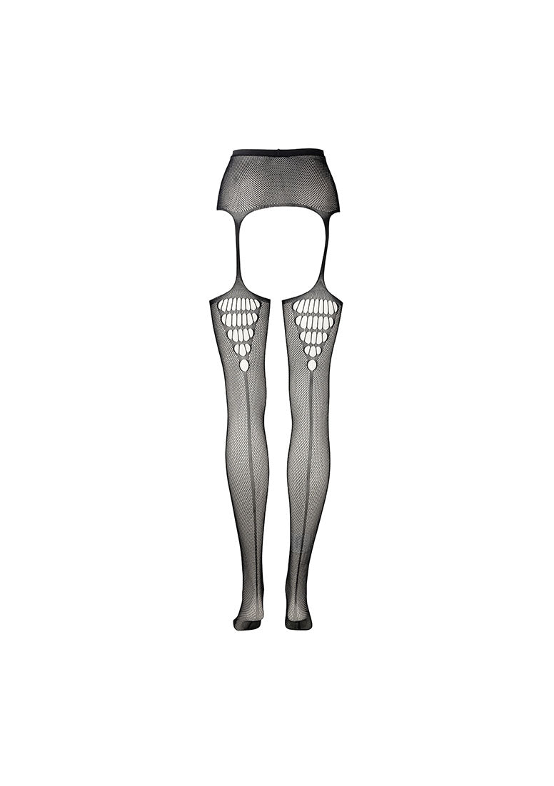 calze sexy high waist nero