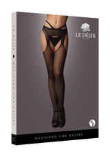 calze sexy strappy waist nero