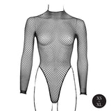 body sexy turtle neck nero
