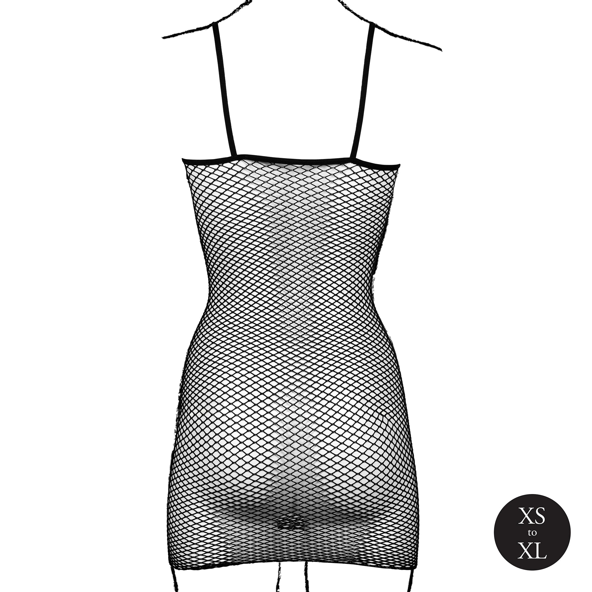 mini abito sexy spaghetti straps nero