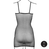 mini abito sexy spaghetti straps nero