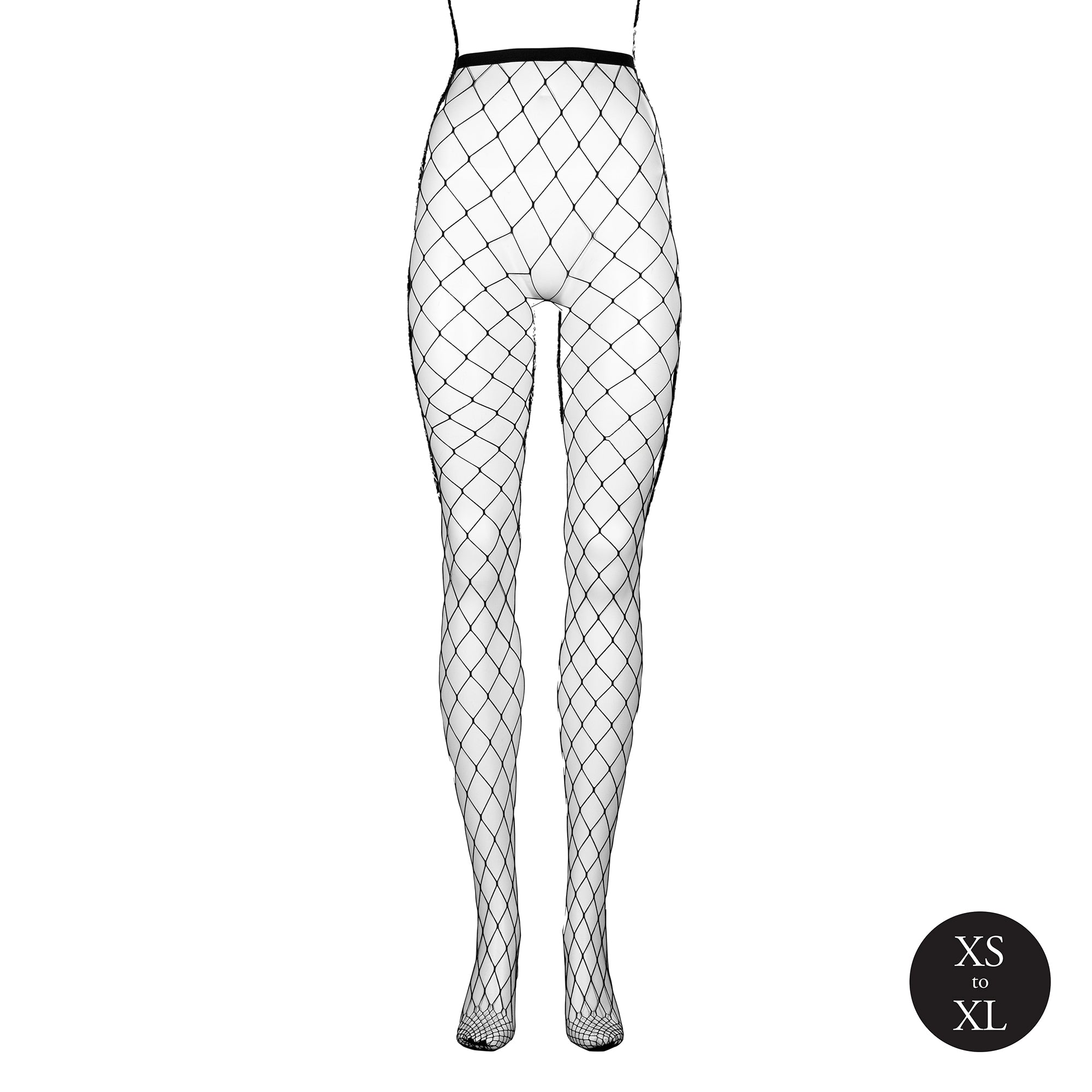 calze sexy big fishnet nero