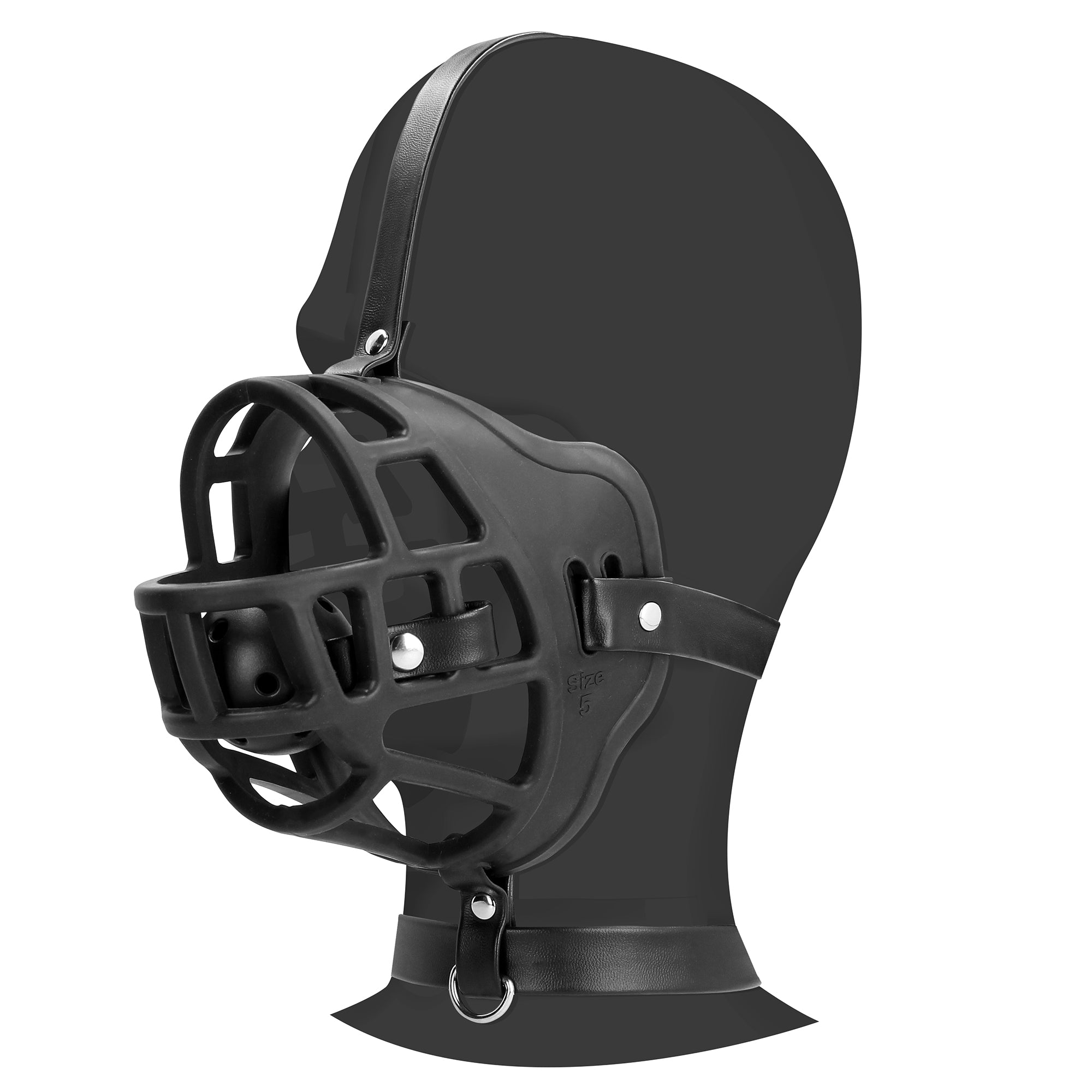 ball gag muzzle nero