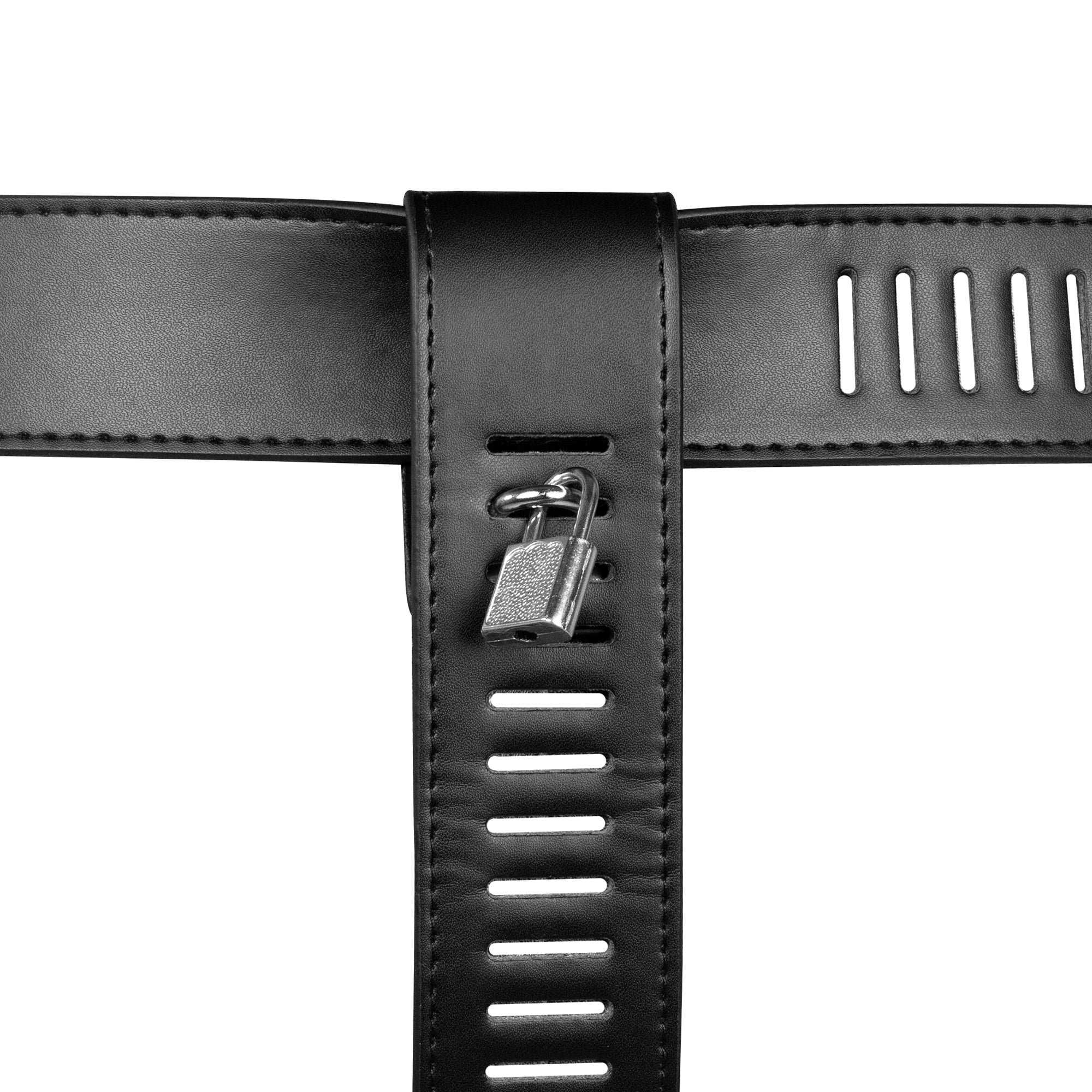 cintura di castità leg restraint nero