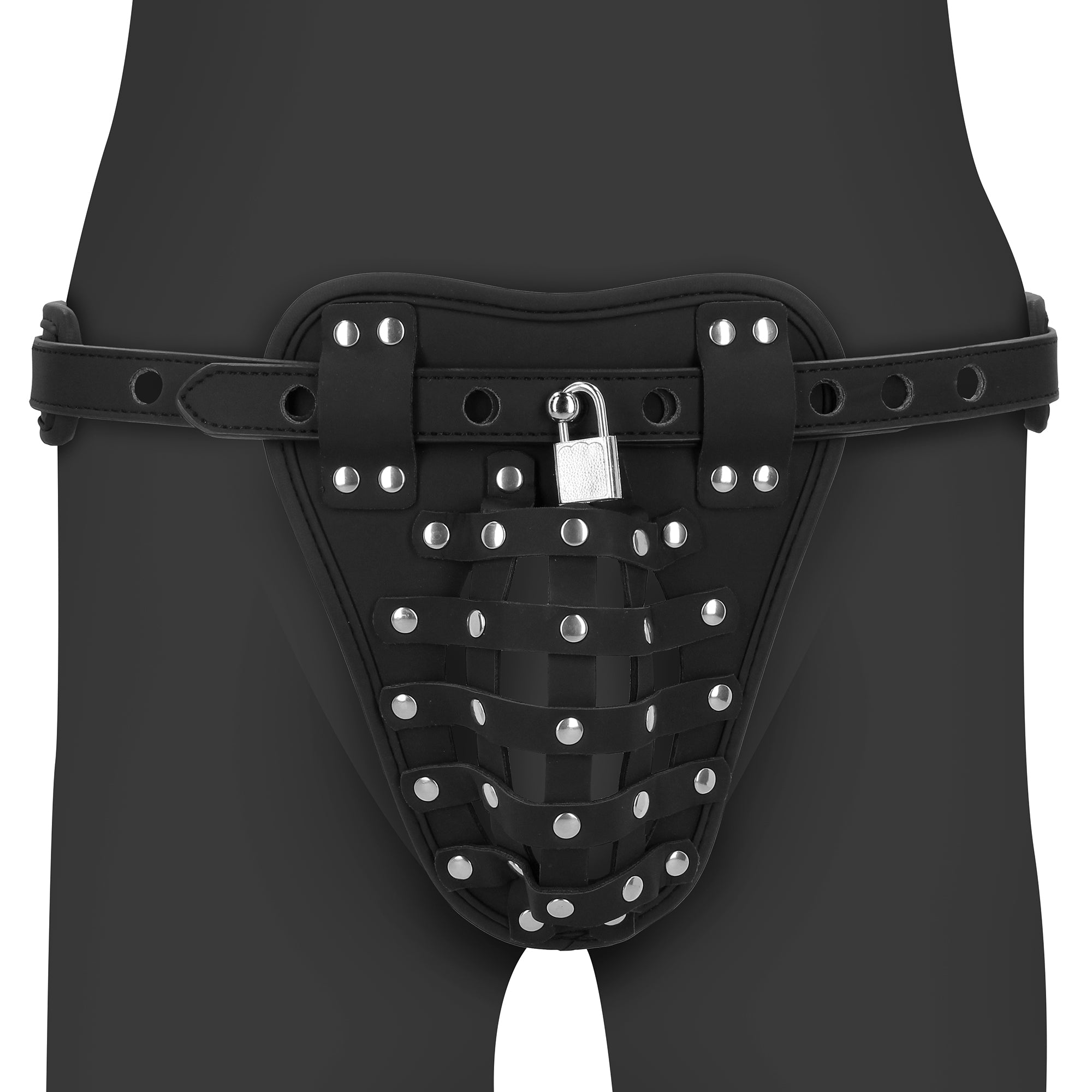 cintura di castità jock nero