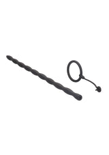 set anello fallico e plug uretrale nero