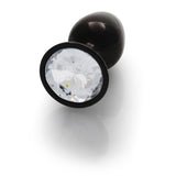 plug anale round diamond nero