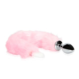 plug anale con coda light up fox tail rosa