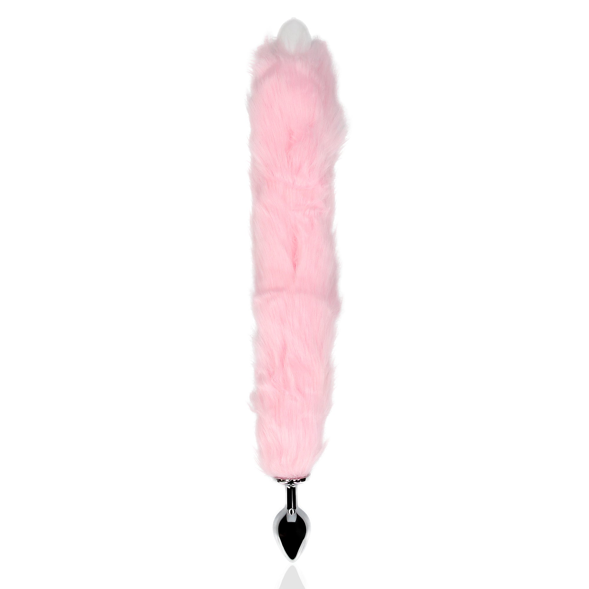 plug anale con coda light up fox tail rosa