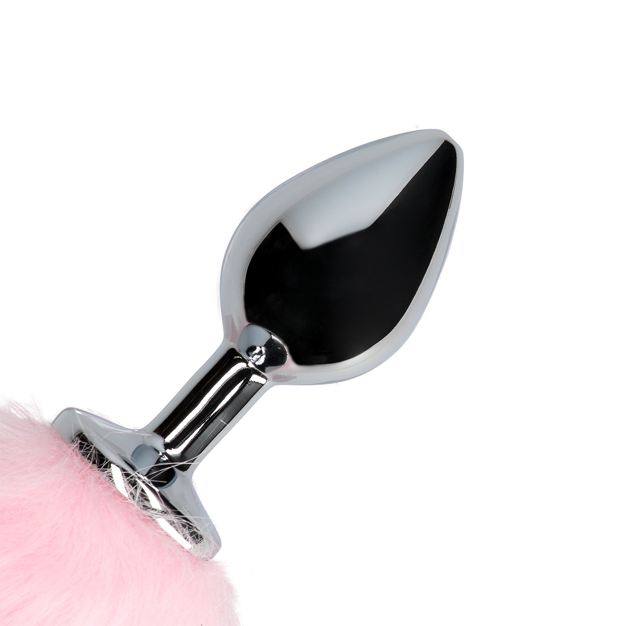 plug anale con coda light up fox tail rosa