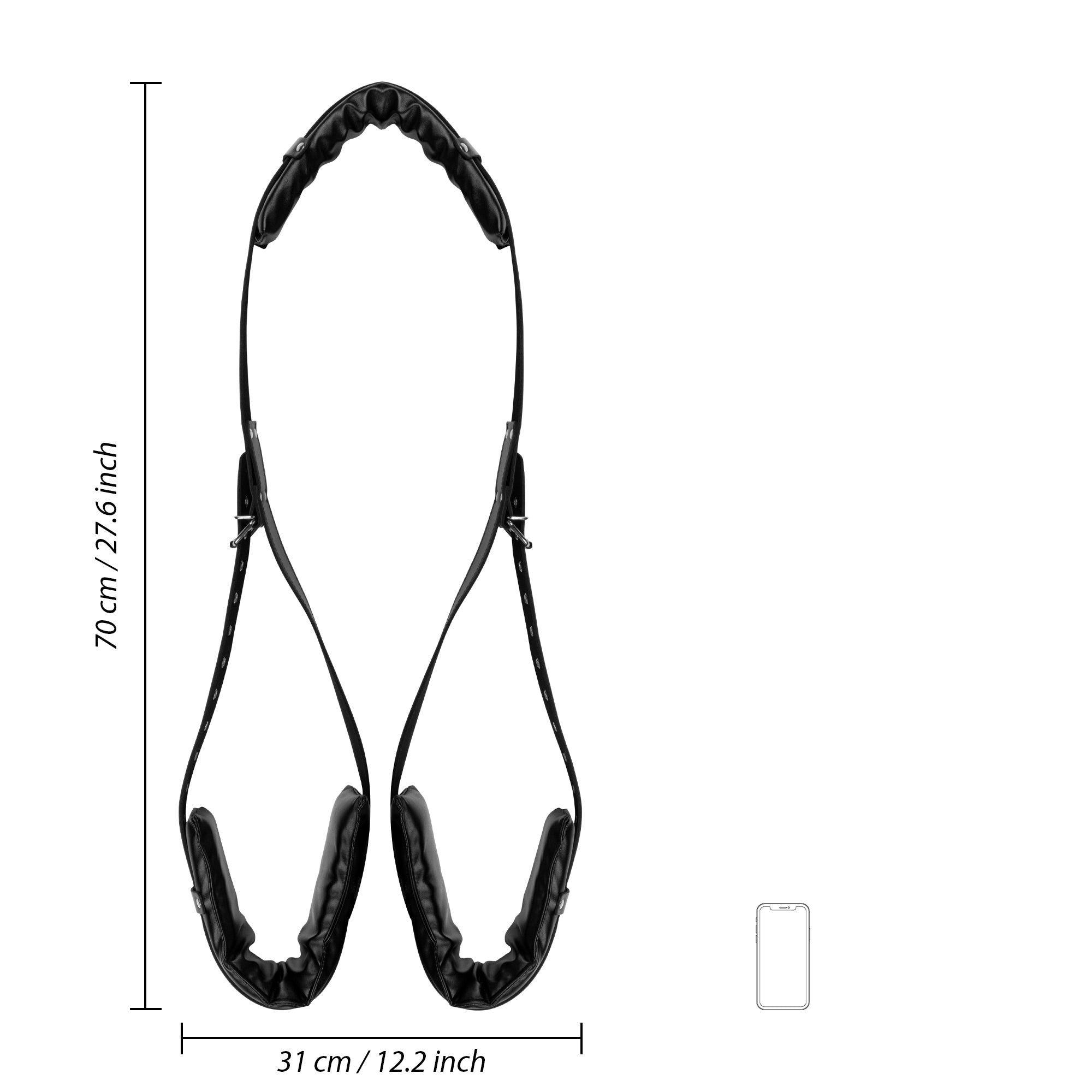costrittivo bondage padded thigh sling