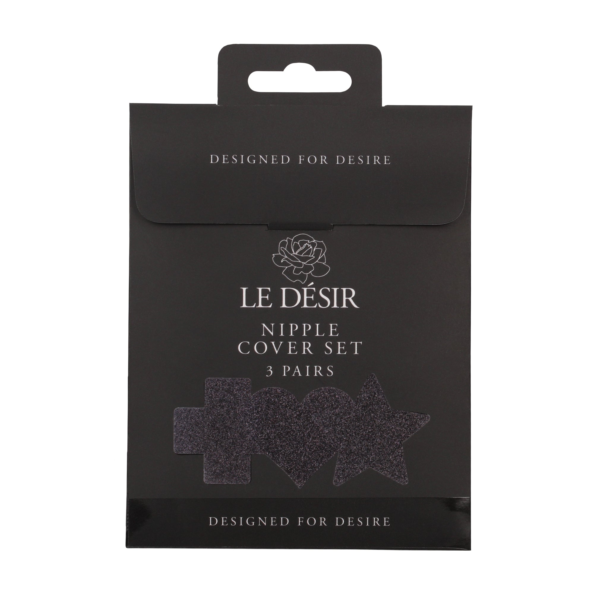 copricapezzoli cross star heart set nero