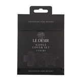 copricapezzoli cross star heart set nero