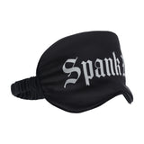 maschera sexy spank me printed nero