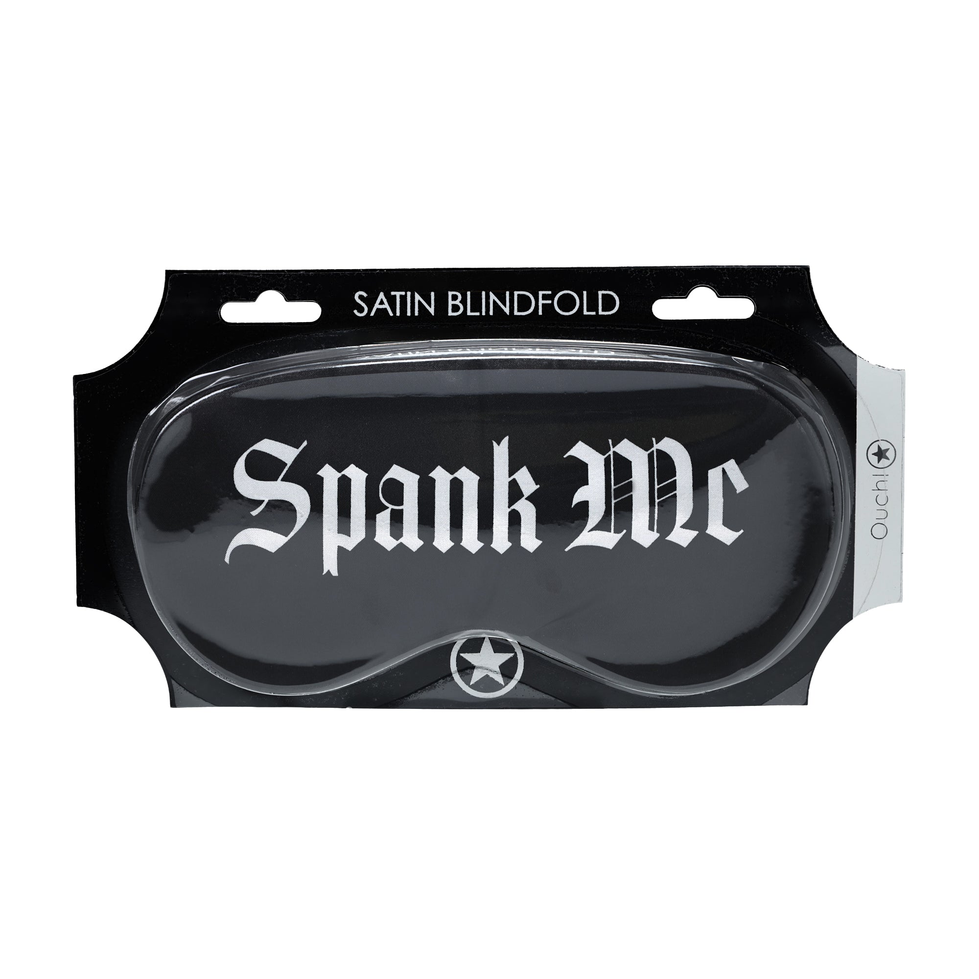 maschera sexy spank me printed nero