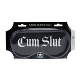 maschera sexy cum slut printed nero