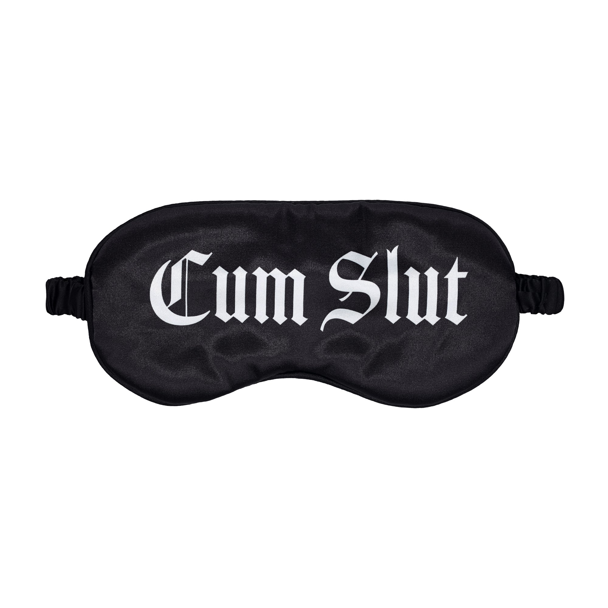 maschera sexy cum slut printed nero